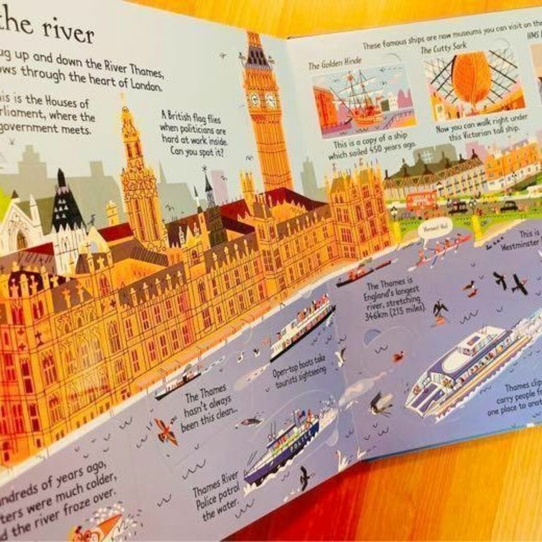 英語絵本Usborne look inside london しかけ絵本 エンタメ/ホビーの本(洋書)の商品写真