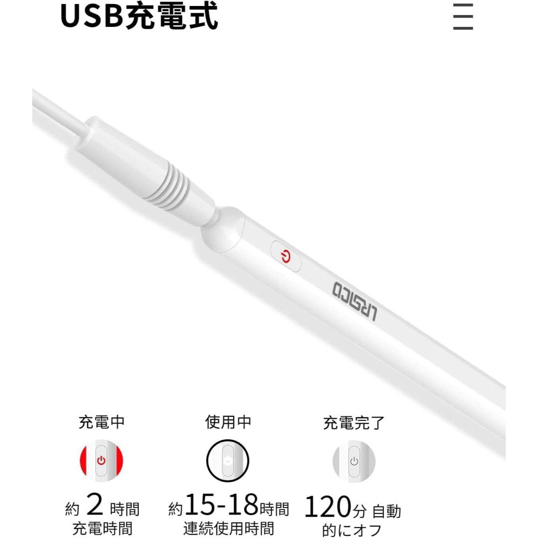 iPad スタイラスペン iPadペン 替え芯付き  Pencil 傾き感知 スマホ/家電/カメラのPC/タブレット(タブレット)の商品写真