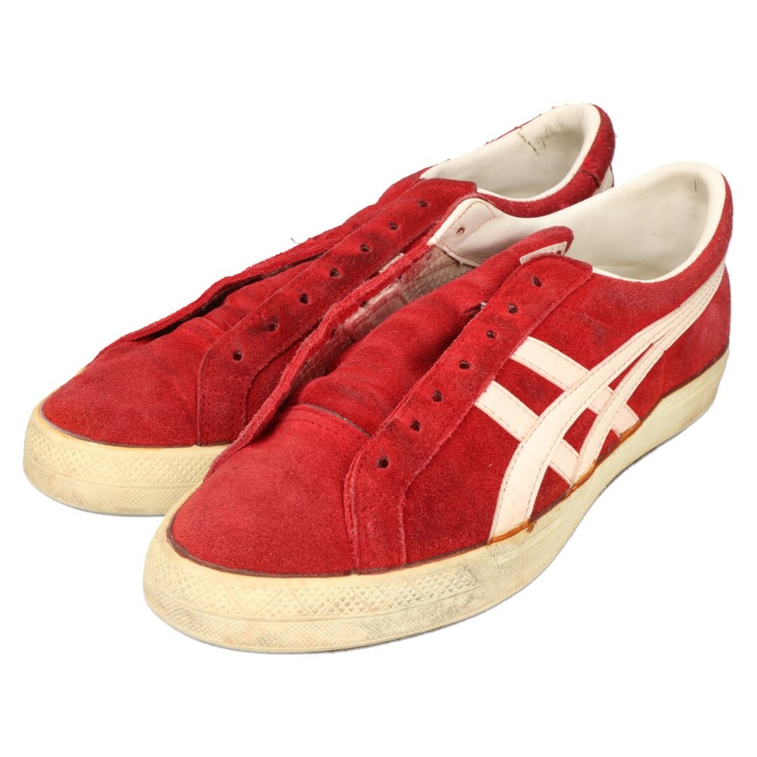 Onitsuka Tiger(オニツカタイガー)のOnitsuka Tiger オニツカタイガー 90S ファブレ バスケットボール ローカットスニーカー レッド US7 1/2/26.5cm TFW004 メンズの靴/シューズ(スニーカー)の商品写真