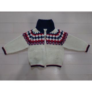 ハッシュアッシュ(HusHush)のHusHush カーディガン ハッシュアッシュ カウチンセーター 100キッズ(ニット)