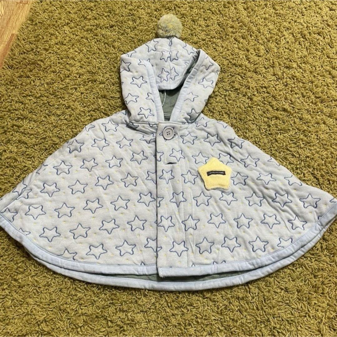 ベビー　ケープ　ポンチョ　マント キッズ/ベビー/マタニティのベビー服(~85cm)(ジャケット/コート)の商品写真