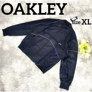 オークリー(Oakley)の【新品】☆オークリー☆ゴルフ☆ジャージ☆ジャケット☆黒☆XL☆(ウエア)