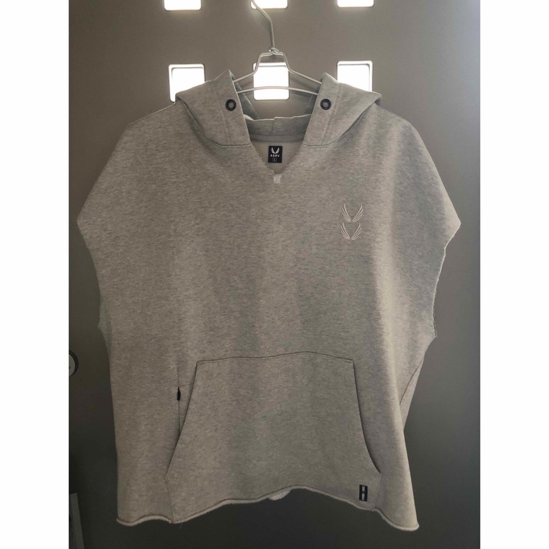 ASRV cutoff hoodie heather grey L メンズのトップス(スウェット)の商品写真