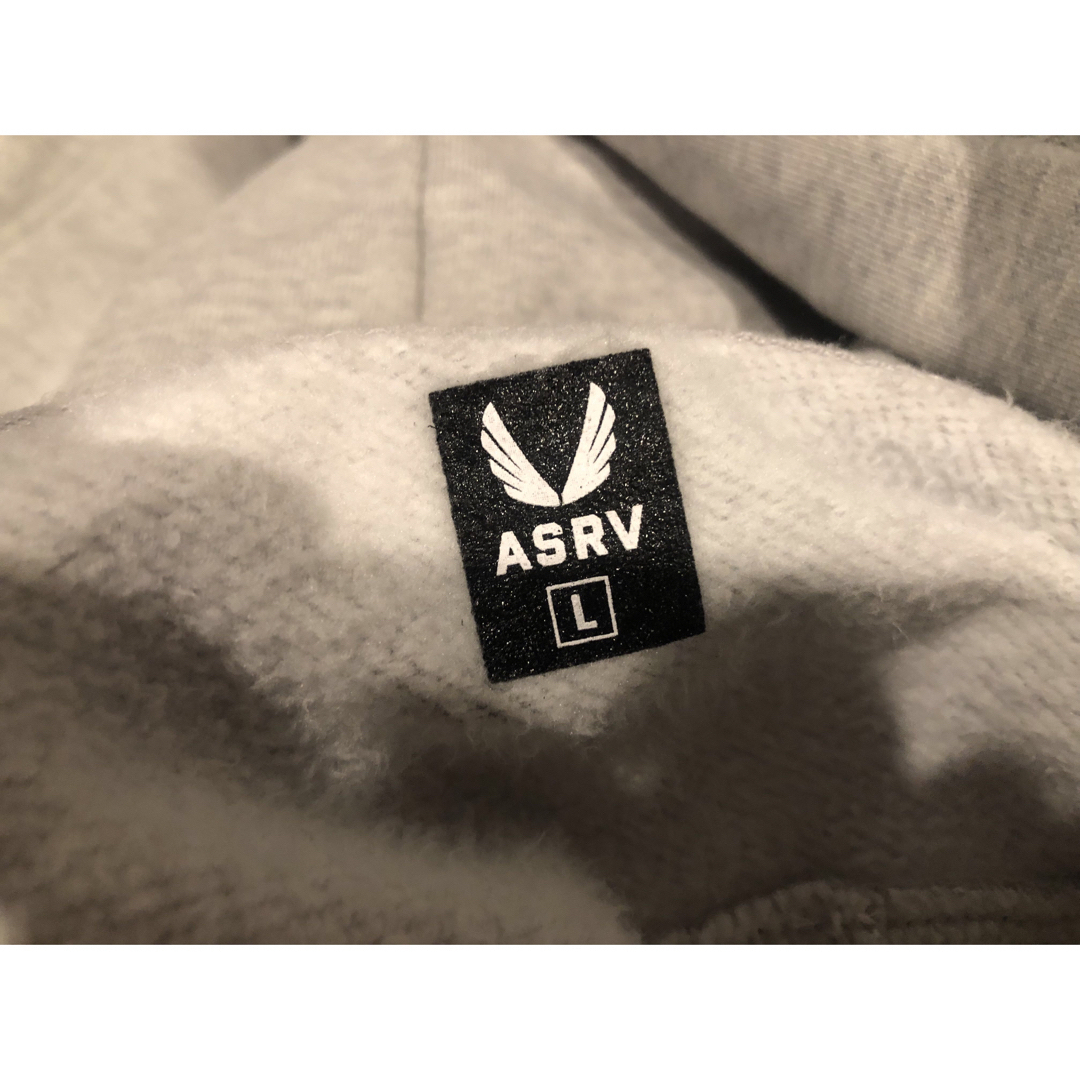 ASRV cutoff hoodie heather grey L メンズのトップス(スウェット)の商品写真