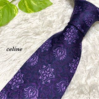 セリーヌ(celine)のceline セリーヌ　ネクタイ　シルク　レトロ　お洒落　デザイン　高級(ネクタイ)