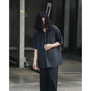 【19ss】comoli シルクバンドカラーシャツ  サイズ 1 コモリトップス