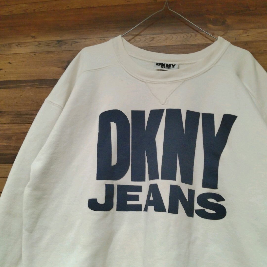 DKNY(ダナキャランニューヨーク)の【USA製】古着 90's DKNY JEANS LOGO SWEAT メンズのトップス(スウェット)の商品写真