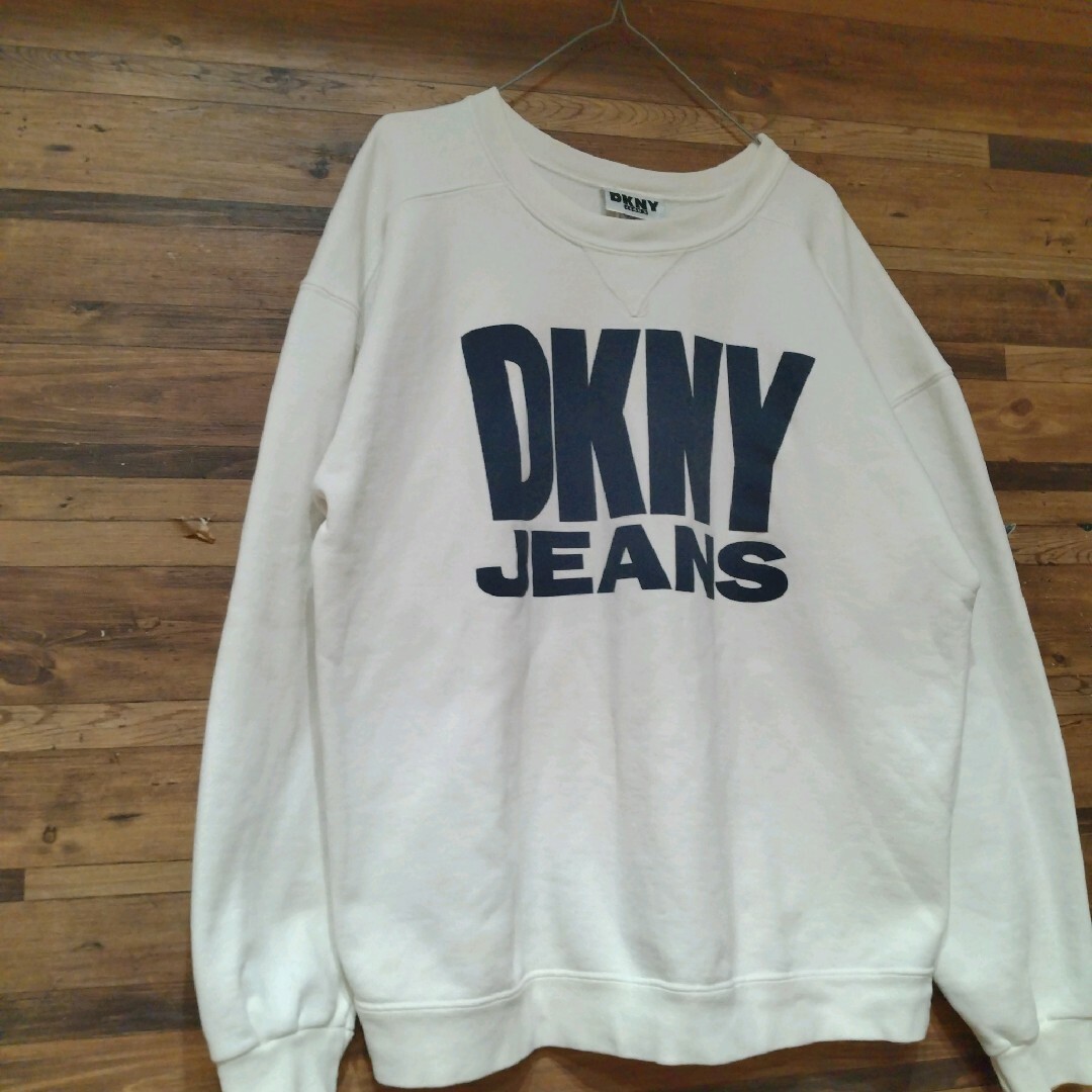 DKNY(ダナキャランニューヨーク)の【USA製】古着 90's DKNY JEANS LOGO SWEAT メンズのトップス(スウェット)の商品写真