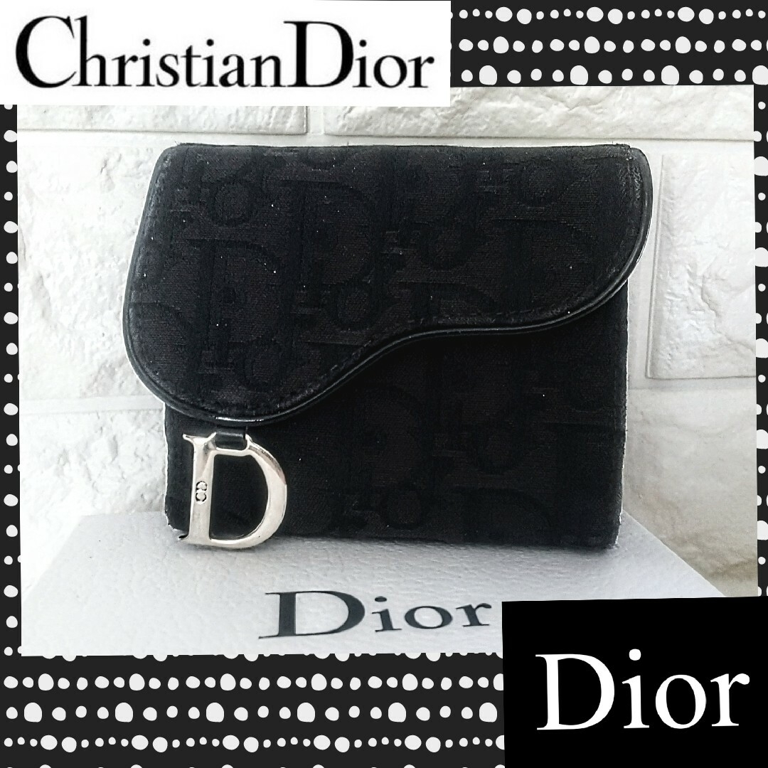 クリスチャン ディオール Christian Dior✦トロッター三つ折り財布コンパクトウォレット