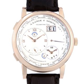 ランゲアンドゾーネ(A. Lange & Söhne（A. Lange & Sohne）)のランゲ＆ゾーネ ランゲ1 タイムゾーン ドレスデン エディション 世界限定100本 116.050(LSLS1166AA) メンズ 中古 腕時計(腕時計(アナログ))