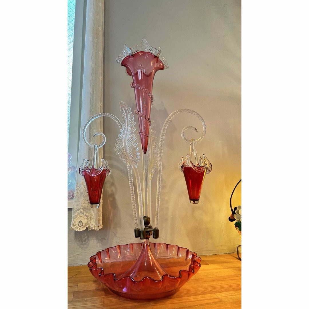 花瓶アンティークグラス イパーン