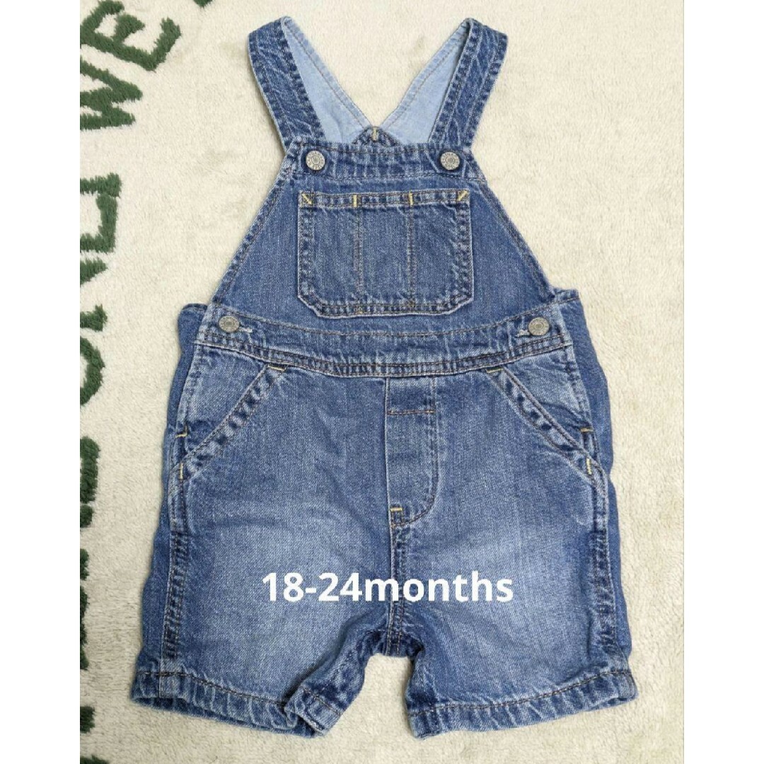 babyGAP(ベビーギャップ)のベビーギャップ　50cm　90cm　デニムサロペット　２枚セット　お揃い キッズ/ベビー/マタニティのキッズ服女の子用(90cm~)(その他)の商品写真