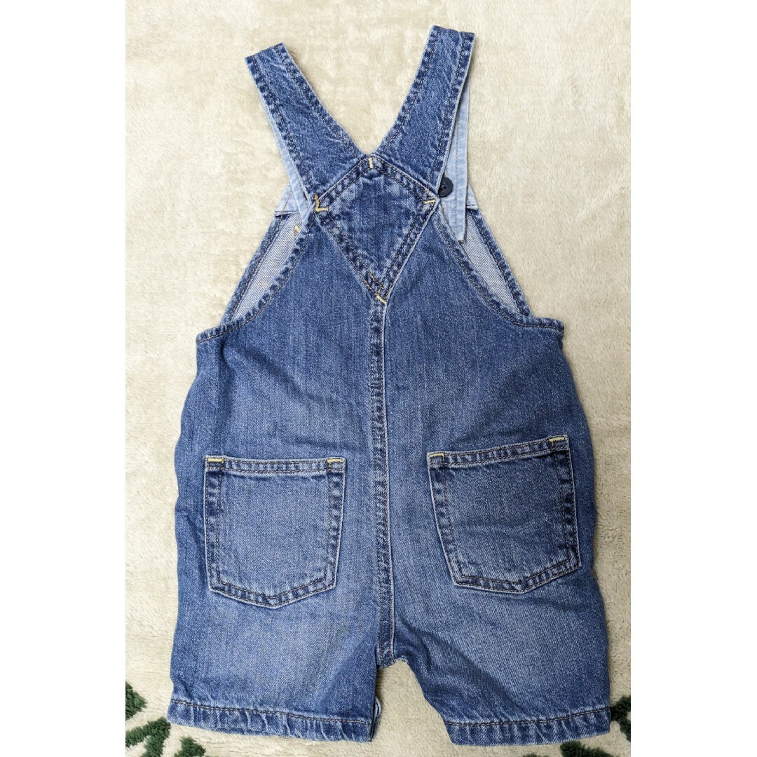 babyGAP(ベビーギャップ)のベビーギャップ　50cm　90cm　デニムサロペット　２枚セット　お揃い キッズ/ベビー/マタニティのキッズ服女の子用(90cm~)(その他)の商品写真