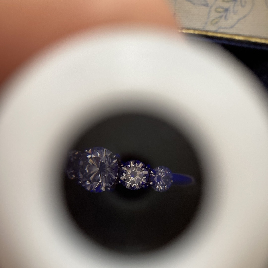 【ダイヤモンドリング 】中央1.03ct(計2ct) Hカラ- SI-2 VG  レディースのアクセサリー(リング(指輪))の商品写真