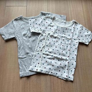 プチバトー(PETIT BATEAU)のプチバトー　半袖肌着　２枚セット(下着)