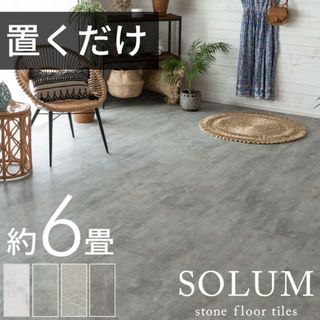 solum フロアタイル　ピューターグレー(カーペット)