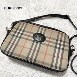 バーバリー(BURBERRY)のバーバリー　ショルダーバッグ　ノバチェック　カメラバッグ　ロゴ　ヴィンテージ(ショルダーバッグ)