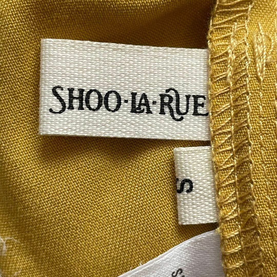 SHOO・LA・RUE(シューラルー)のSHOO-LA-RUE (S) レーヨン カジュアルパンツ イエロー 無地 レディースのパンツ(カジュアルパンツ)の商品写真