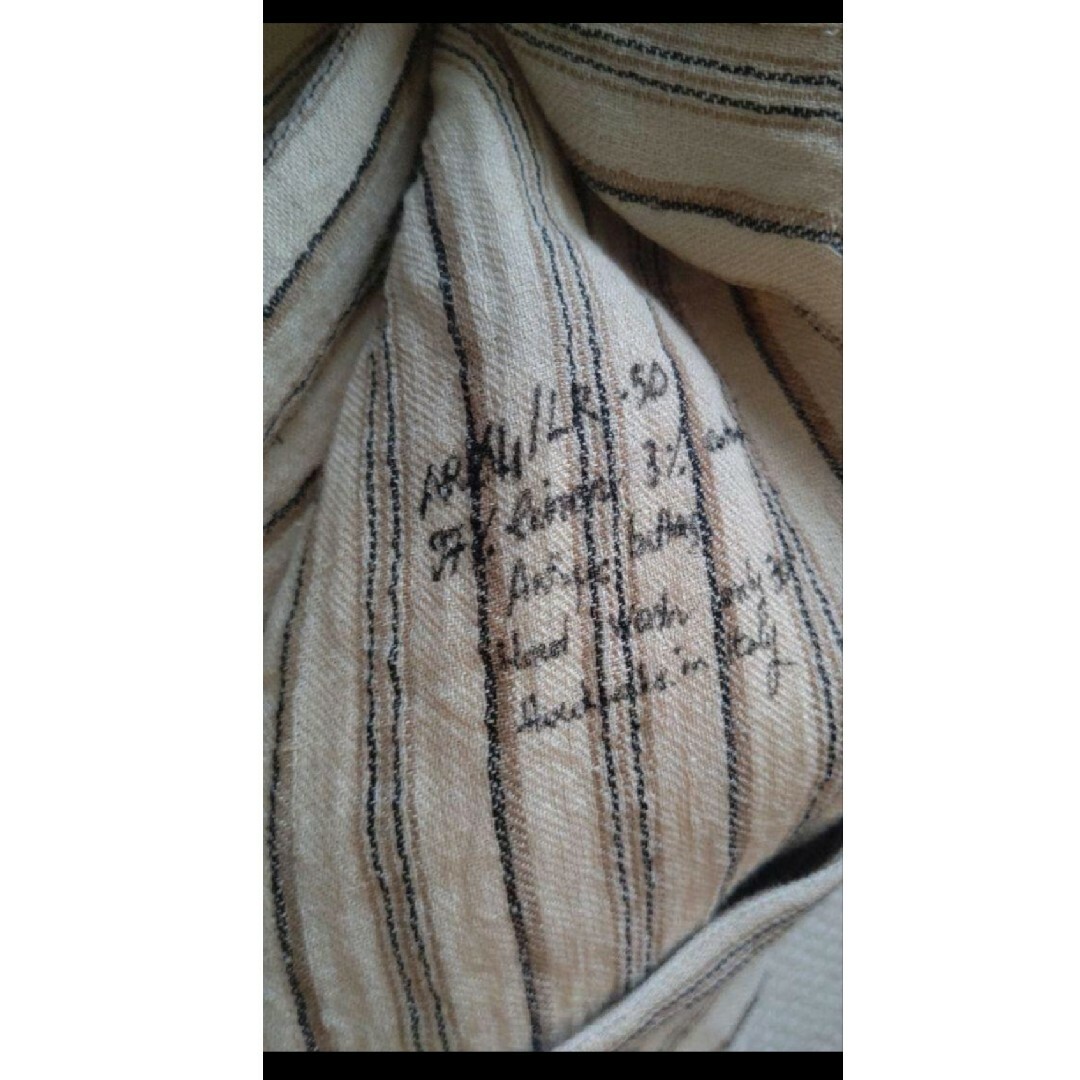 Paul Harnden(ポールハーデン)のArchivio J.M Ribot ストライプリネンアトリエコート メンズのジャケット/アウター(ステンカラーコート)の商品写真