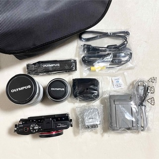 小型軽量☆OLYMPUS E-P2 レンズキット SDカード、ストラップ付スマホ/家電/カメラ