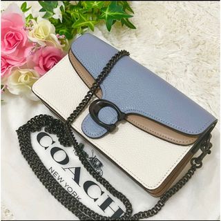 コーチ(COACH)の【新品・未使用】coach タビー 2way レザー バッグ バイカラー (ショルダーバッグ)