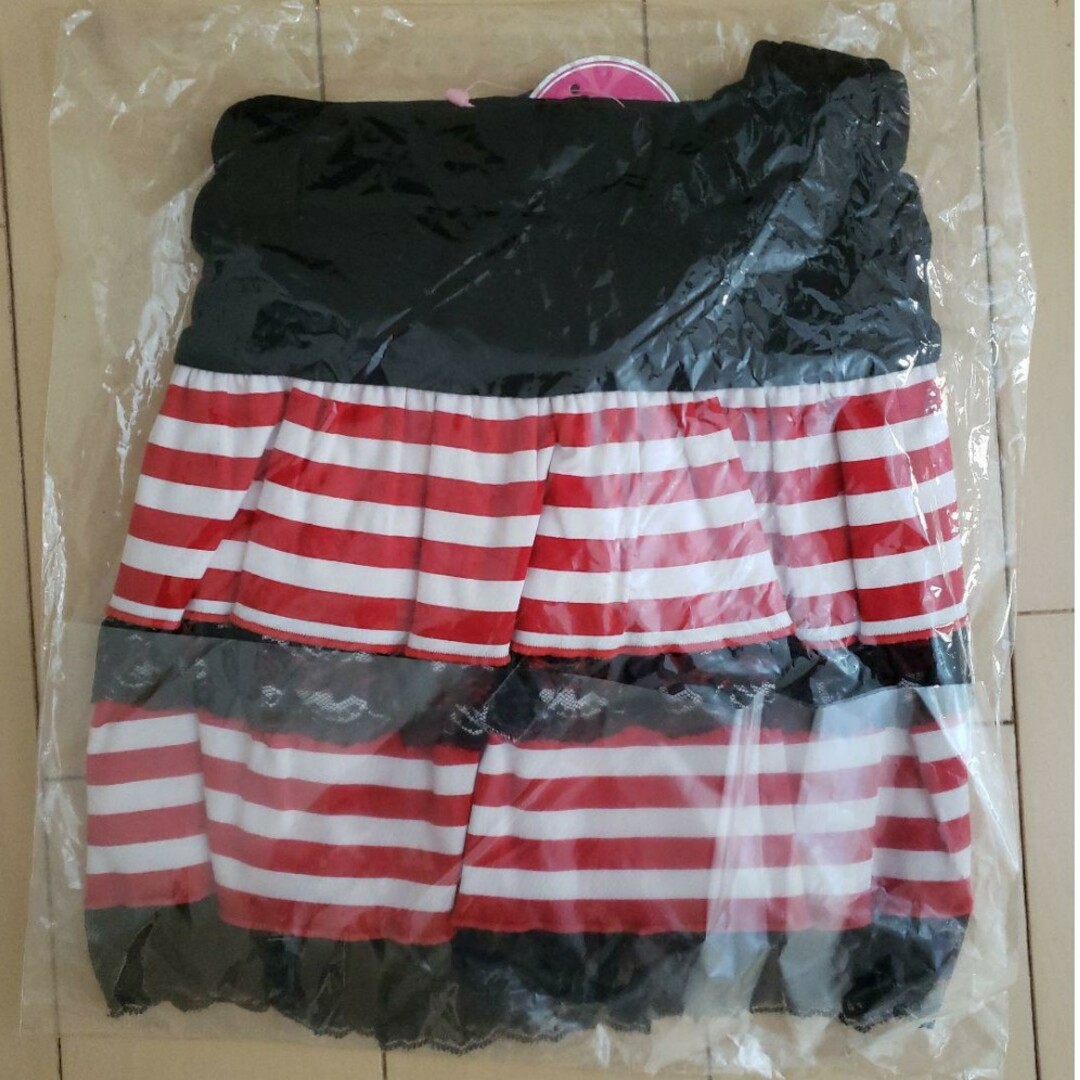 MA＊RS(マーズ)のストライプフリルミニ【赤】 レディースのスカート(ミニスカート)の商品写真