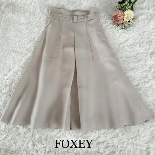 美品 FOXEY フォクシー Tulip Tops 38005 トップス 1点 38 S キュプラ ポリエステル 他 半袖 レディース AY4692A22