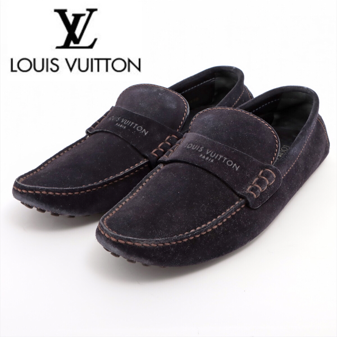 LOUIS VUITTON(ルイヴィトン)のLouis Vuitton ルイヴィトン スエード ドライビングシューズ26cm メンズの靴/シューズ(スリッポン/モカシン)の商品写真