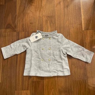 プチバトー(PETIT BATEAU)のPETIT BATEAU スウェット襟付きジャケット24m(ジャケット/コート)