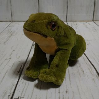 シュタイフ カエルのFroggy ヴィンテージ Steiff ドイツ(ぬいぐるみ)