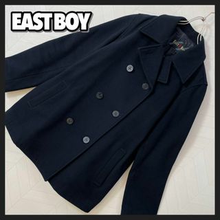 イーストボーイ(EASTBOY)の美品 イーストボーイ ピーコート ウール 濃紺 Pコート 9号 中学生 高校生(ピーコート)