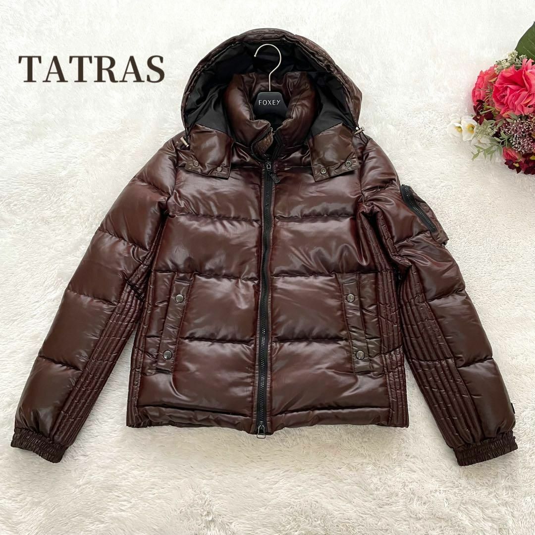 TATRAS✨ダウンジャケット　チョコレートブラウン　フード取り外し　02 M