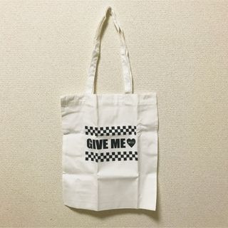 ウィゴー(WEGO)のWEGO ウィゴー　白　ホワイト　GIVE ME 付録　エコバッグ　トートバッグ(トートバッグ)