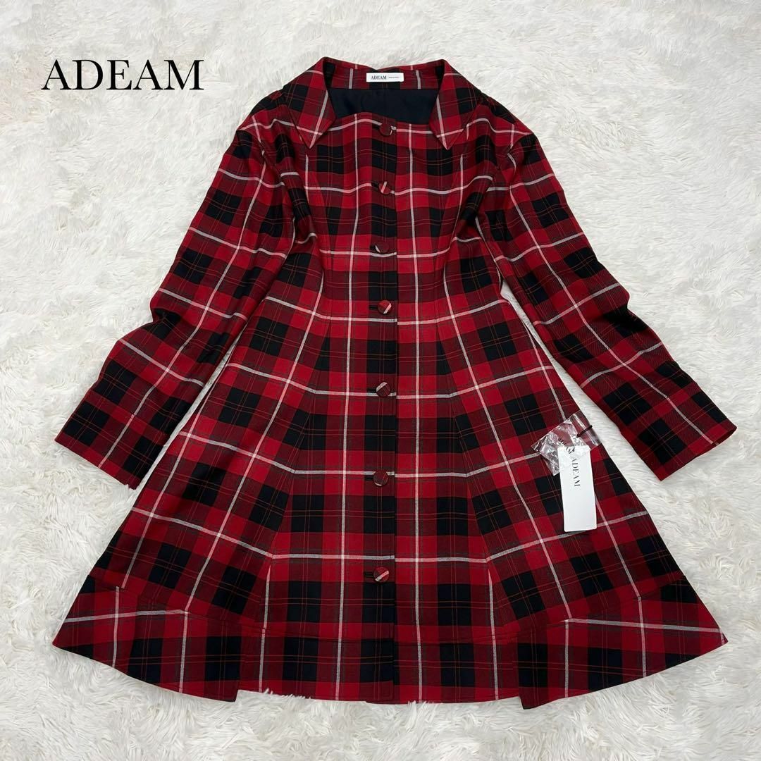 新品タグ付 Adeam 44027 新作ワンピース Camden Dress 0ワンピース