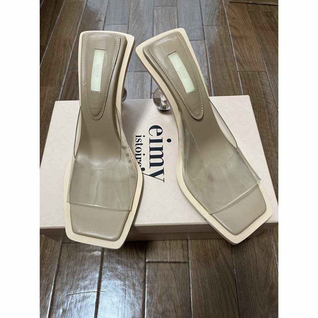eimy istoire(エイミーイストワール)のクリアヒールデザインサンダル レディースの靴/シューズ(サンダル)の商品写真