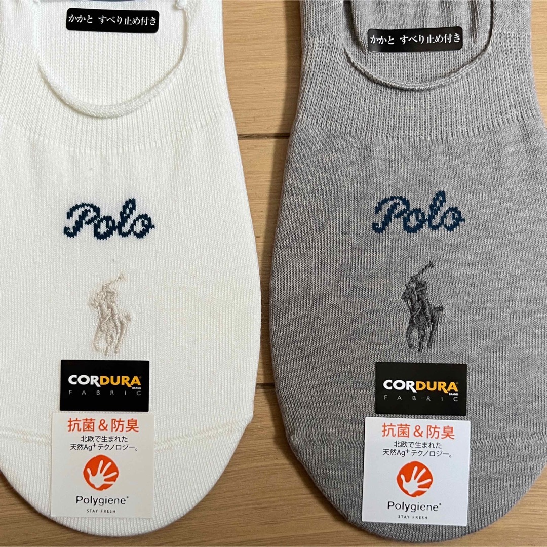 POLO RALPH LAUREN(ポロラルフローレン)の【新品】POLO ラルフローレン レディース靴下 2足セット レディースのレッグウェア(ソックス)の商品写真