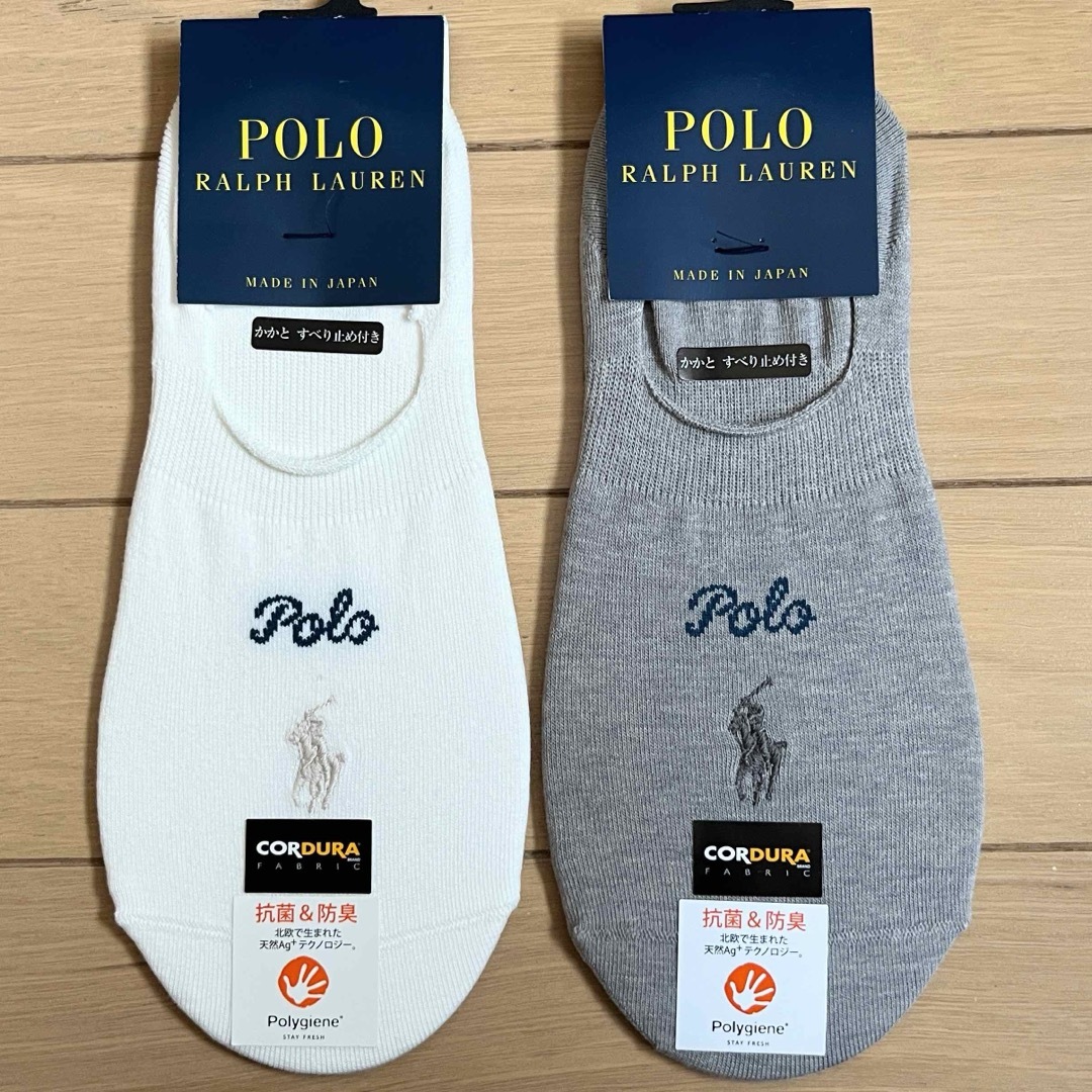 POLO RALPH LAUREN(ポロラルフローレン)の【新品】POLO ラルフローレン レディース靴下 2足セット レディースのレッグウェア(ソックス)の商品写真