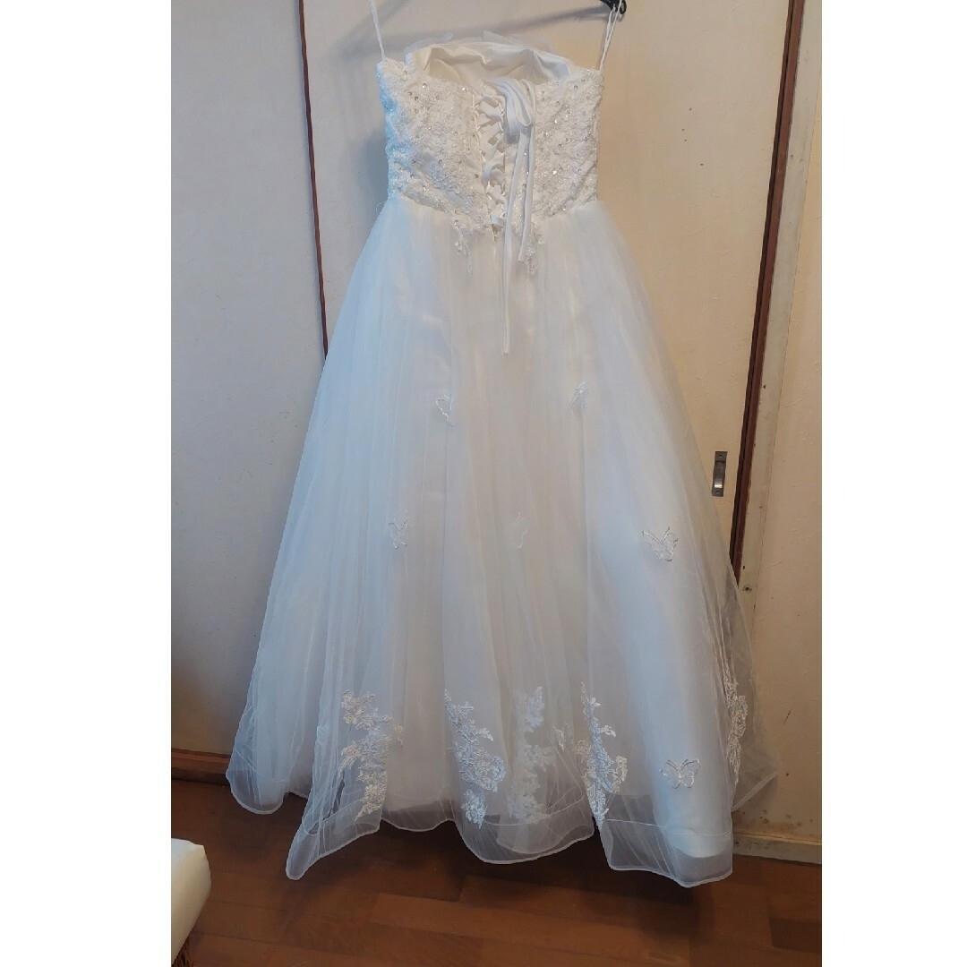 ウェディングドレス白 レディースのフォーマル/ドレス(ウェディングドレス)の商品写真