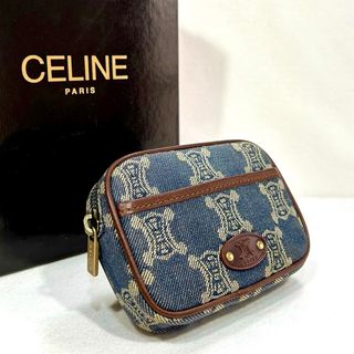 セリーヌ(celine)のセリーヌ　ポーチ　デニム/セリーヌ　小物入れ/CELINE   デニムポーチ(ポーチ)