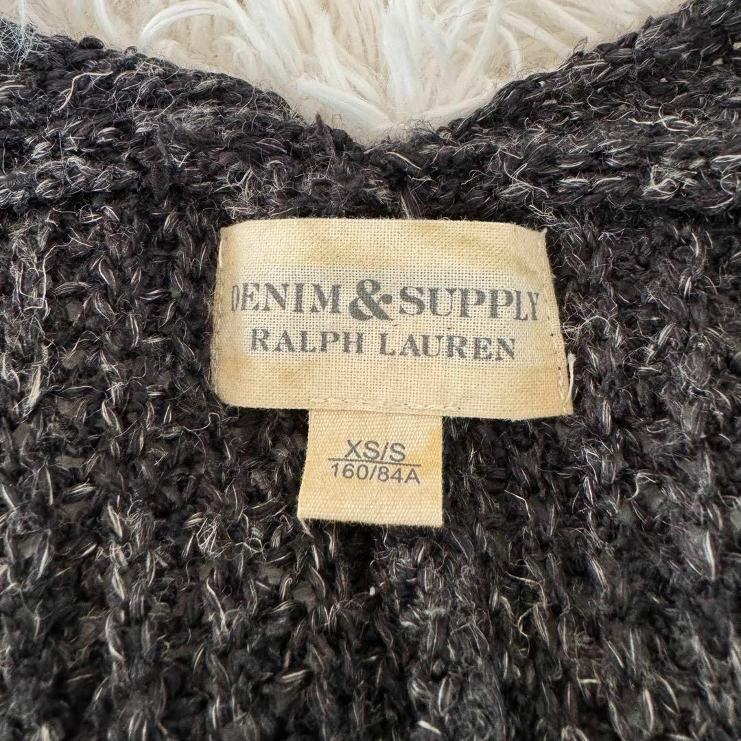 Denim & Supply Ralph Lauren(デニムアンドサプライラルフローレン)の美品 デニム&サプライ ラルフローレン ケーブルニット 羽織り 160/84A レディースのジャケット/アウター(ポンチョ)の商品写真