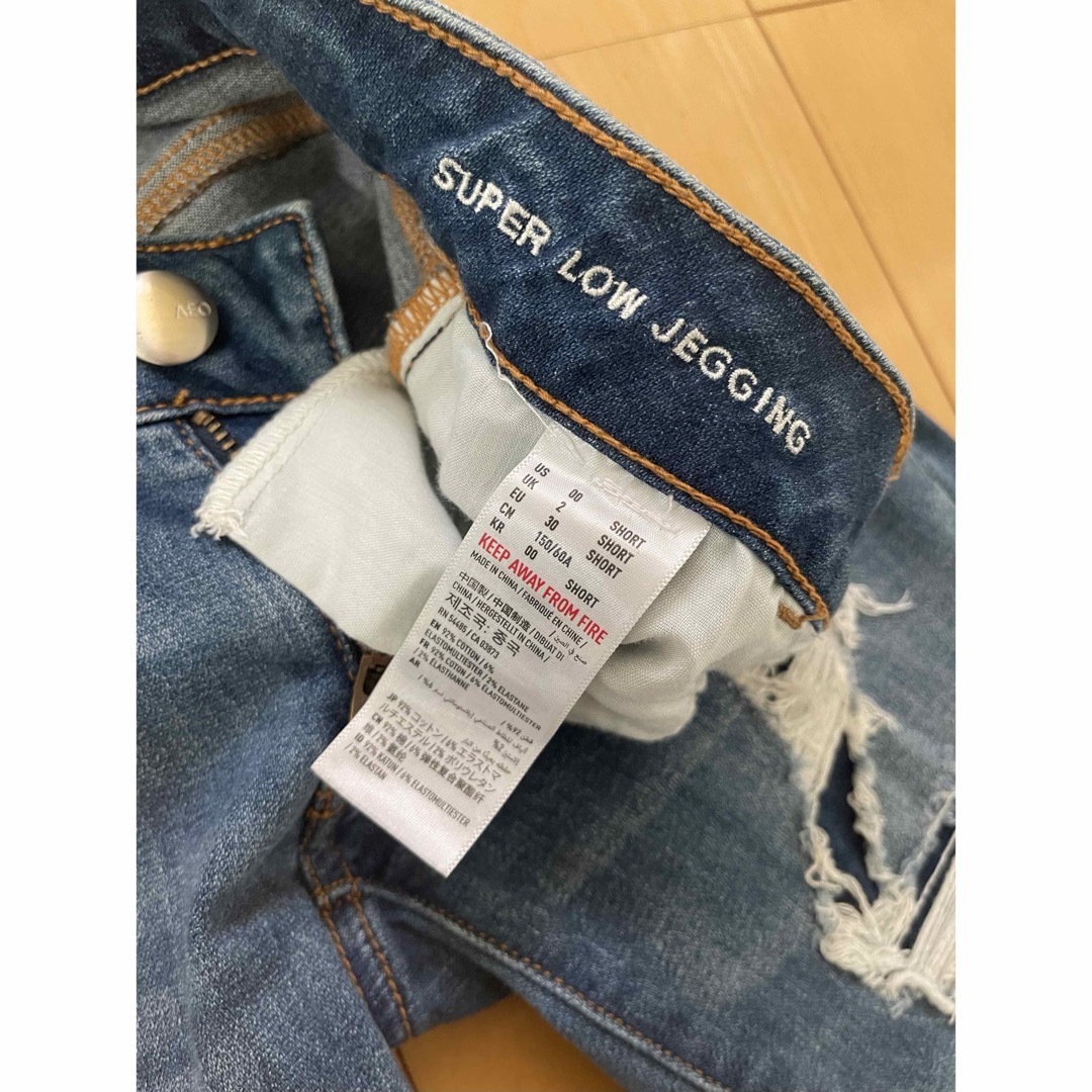 American Eagle(アメリカンイーグル)のアメリカンイーグルスキニーデニム00ショート レディースのパンツ(デニム/ジーンズ)の商品写真