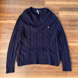 ポロラルフローレン(POLO RALPH LAUREN)のPOLO RALPH LAUREN ラルフローレン ケーブル ニット LG 毛(ニット/セーター)