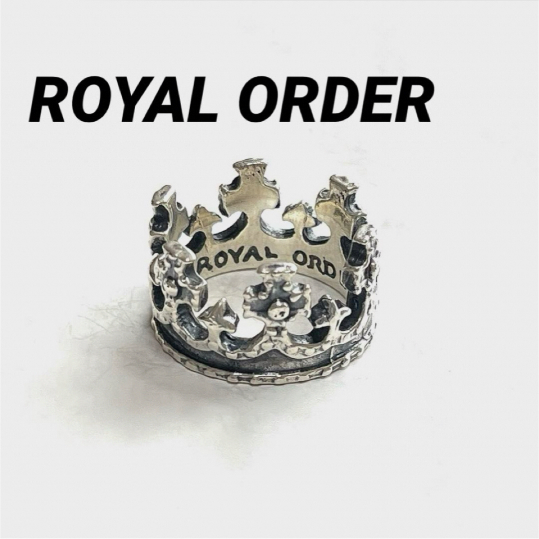 ロイヤルオーダー/ROYAL CROWN 925 SILVERリング約20号位 ロイヤルオーダー/ROYAL CROWN 925 SILVERリング約20号位