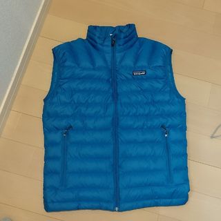 パタゴニア(patagonia)のpatagonia　パタゴニア　ダウンベスト　ベスト　ブルー　メンズS(ダウンベスト)