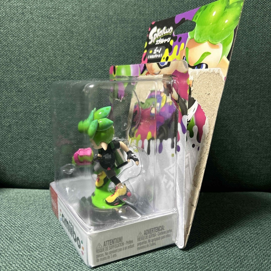 任天堂(ニンテンドウ)の【美品】amiibo スプラトゥーン2 ボーイ（ネオングリーン） エンタメ/ホビーのゲームソフト/ゲーム機本体(家庭用ゲームソフト)の商品写真