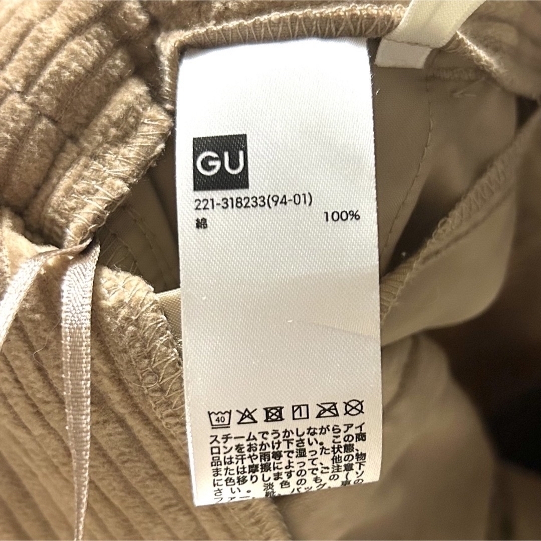 GU(ジーユー)の人気商品❕【GU】コーデュロイ パンツ   ワイド L ブラウン 茶 冬服 レディースのパンツ(カジュアルパンツ)の商品写真