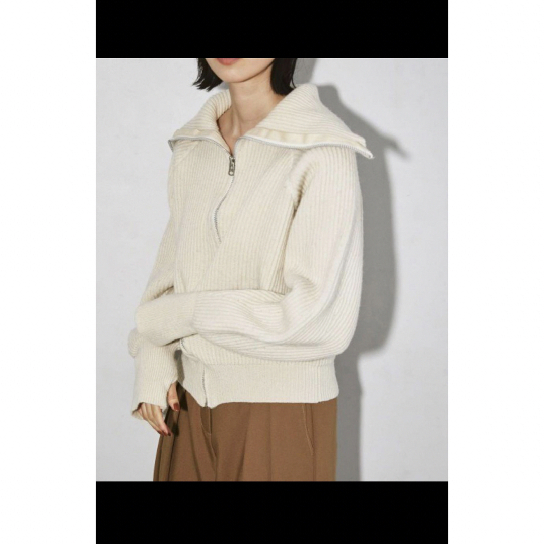 TODAYFUL(トゥデイフル)のTODAYFUL washed wool zip nit レディースのトップス(ニット/セーター)の商品写真