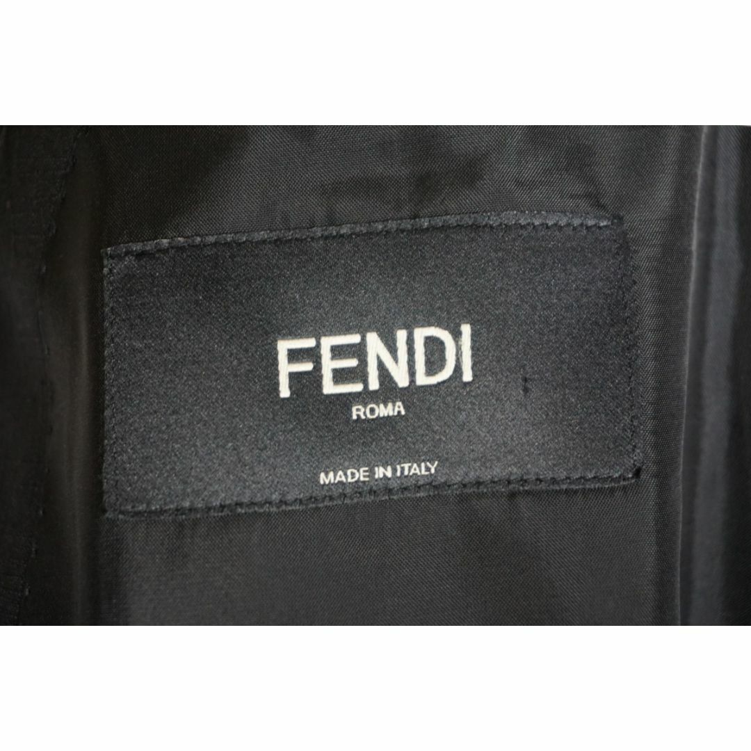 新品 FENDI フェンディ セットアップ スーツ ジャケット 黒1226N▲