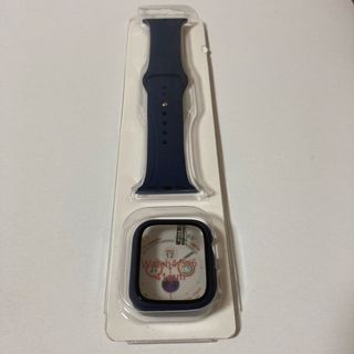 Applewatch バンド 41mm ネイビー(腕時計)