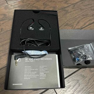 ゼンハイザー(SENNHEISER)のイヤホン　 IE 100 PRO ブラック(ヘッドフォン/イヤフォン)